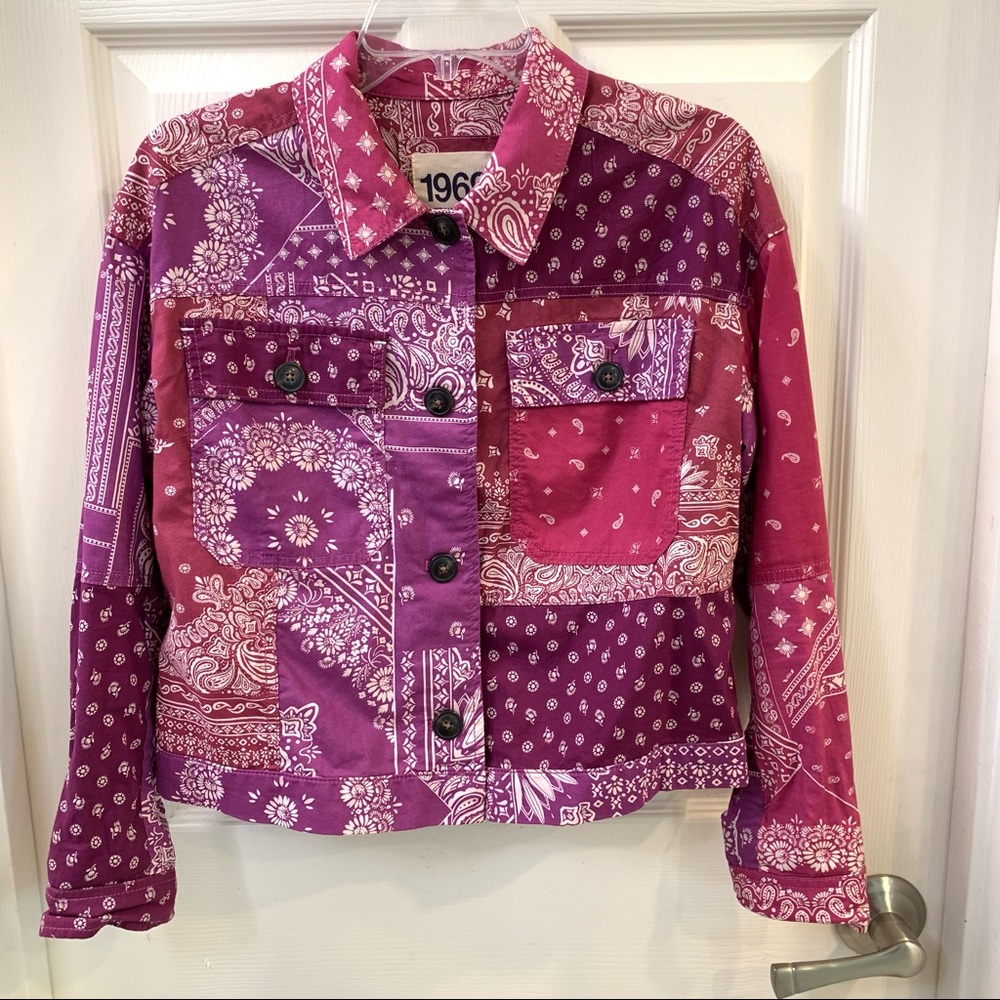 Gap The 1969 Collection Patchwork Bandana Print L… - image 3